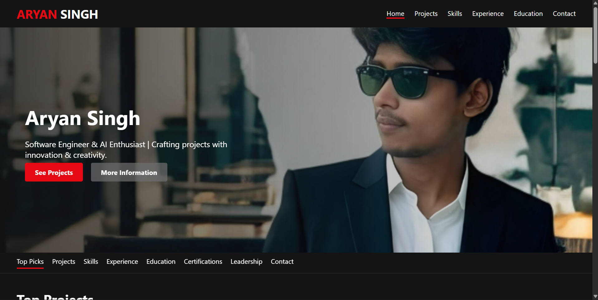 Personal Portfolio NetUI